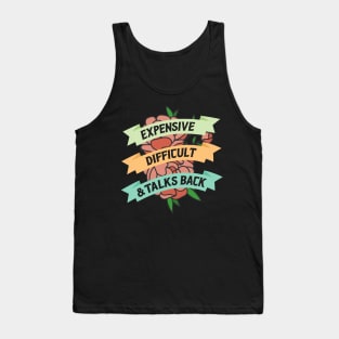 Expensive, Difficult and Talks Back Mom Life Ribbon Tank Top